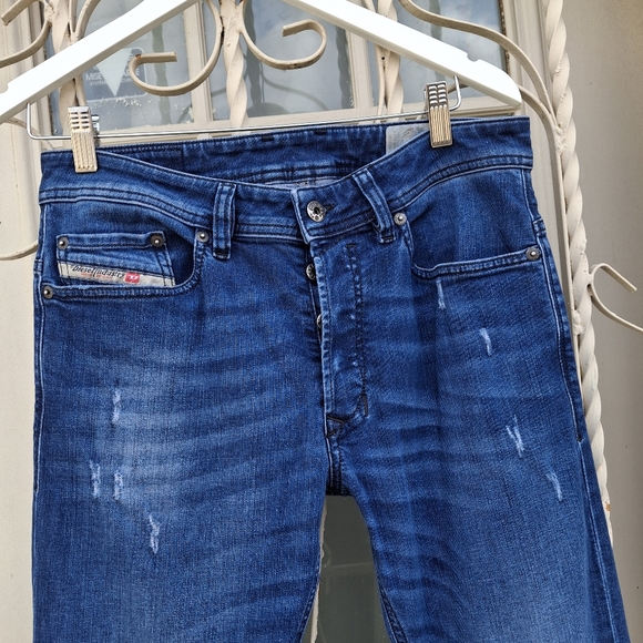 Diesel Industry Safado-R Regular Slim Straight Distressed Denim Jeans W29 L32 - Picture 5 of 16